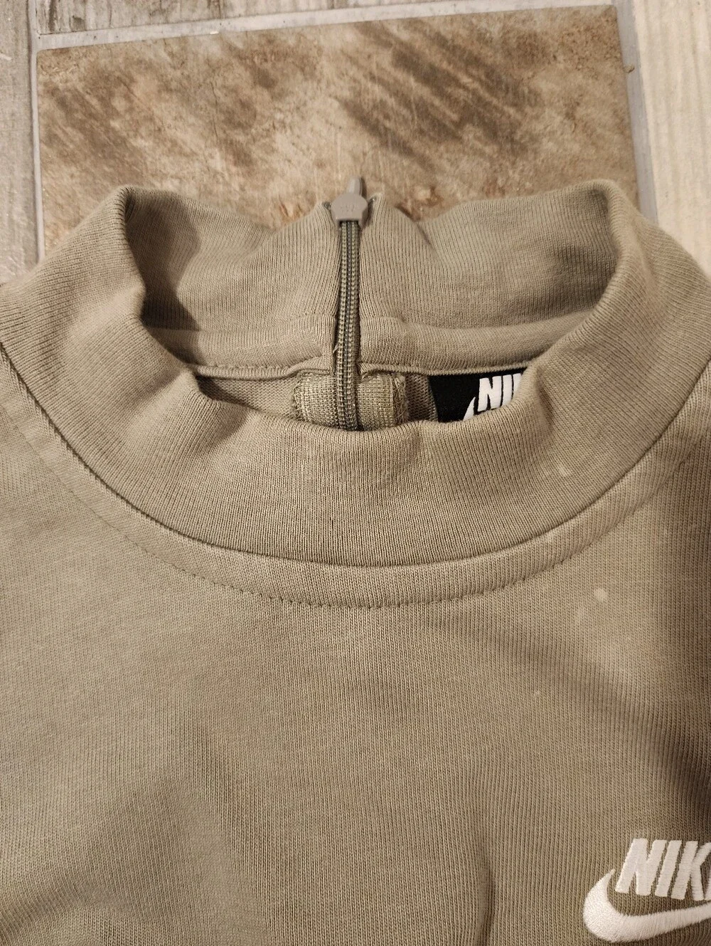 Nike Sleeveless Mock Neck Shift Dress in Olive